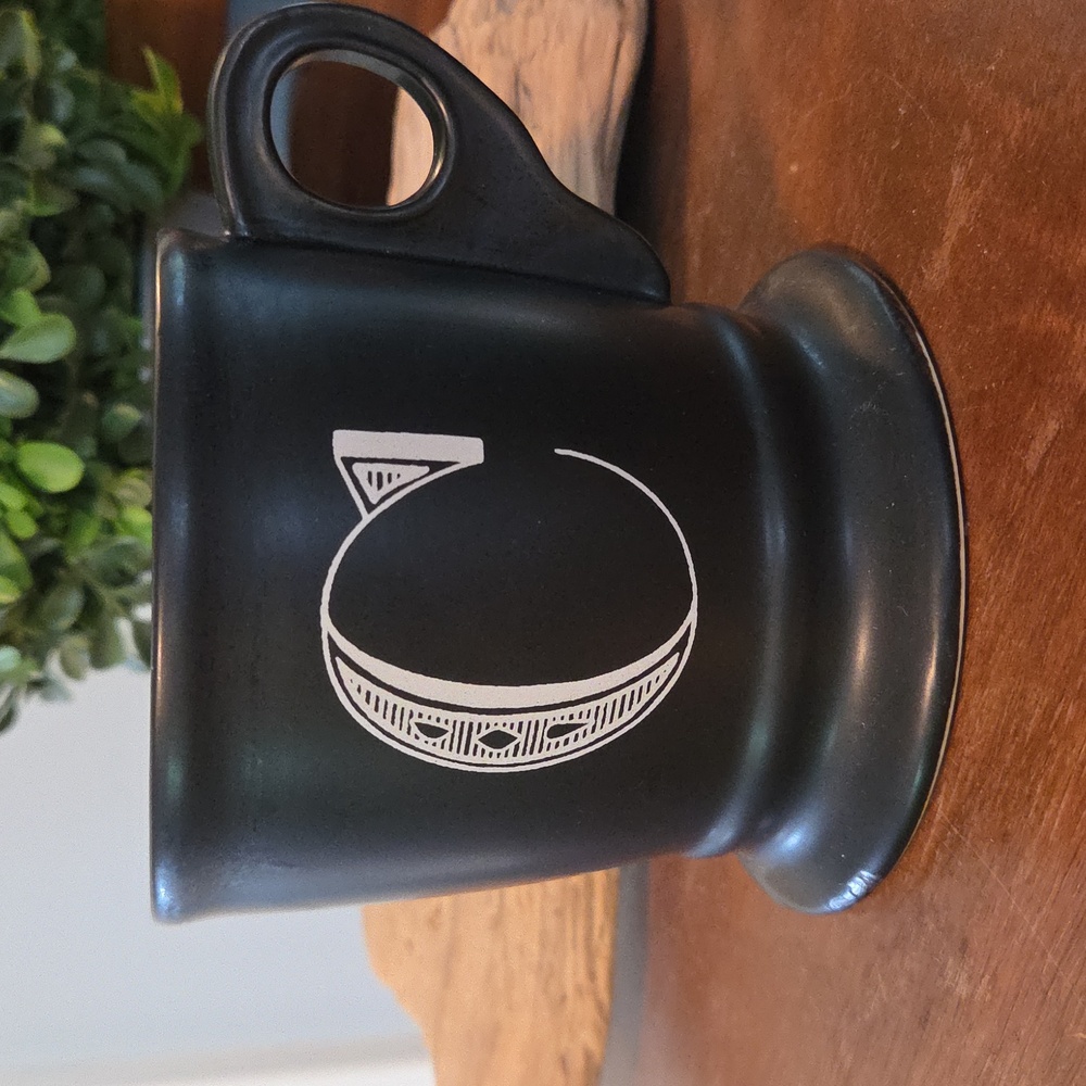 ANTHROPOLOGIE Noir Monogram Mug, Letter "C"